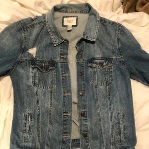Forever 21 Distressed Jean Jacket